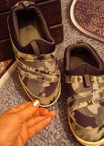 Kahverengi Kamuflaj Desenli Erkek Çocuk Spor Ayakkabısı - Görsel 2