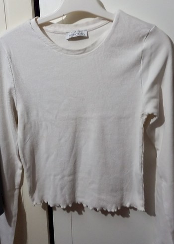 Gri Baskılı Uzun Kollu Kız Tişörtü - Görsel 4