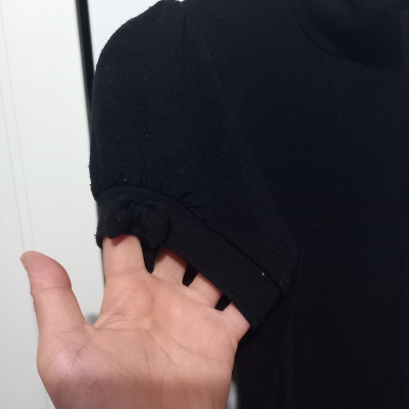 Kısa Kollu Siyah Midi Kalem Elbise - Görsel 4