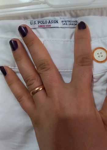 11-12 Yaş Beden Düğmeli Beyaz Erkek cocuk Pantolon