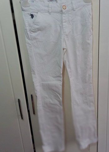 U.S Polo Assn. Düğmeli Beyaz Erkek cocuk Pantolon