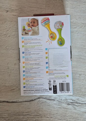  Beden Fisher-Price Renkli Sallanan Marakas Oyuncak