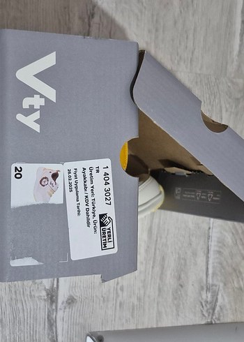 Renkli Baskılı Beyaz Erkek Çocuk Spor Ayakkabı - Görsel 9