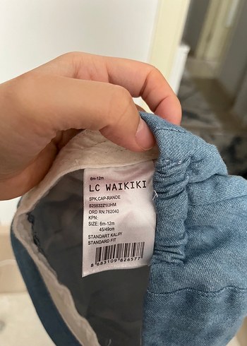 Erkek bebek Lc waikiki Mavi kot şapka - Görsel 4