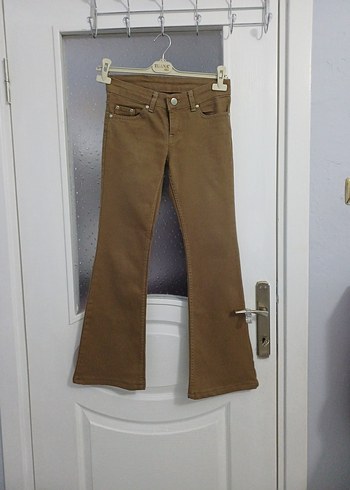 Kahverengi Kadın Denim Pantolon