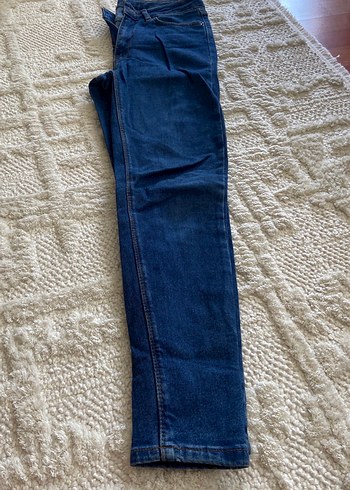 Lacivert Kadın Denim Pantolon - Görsel 7