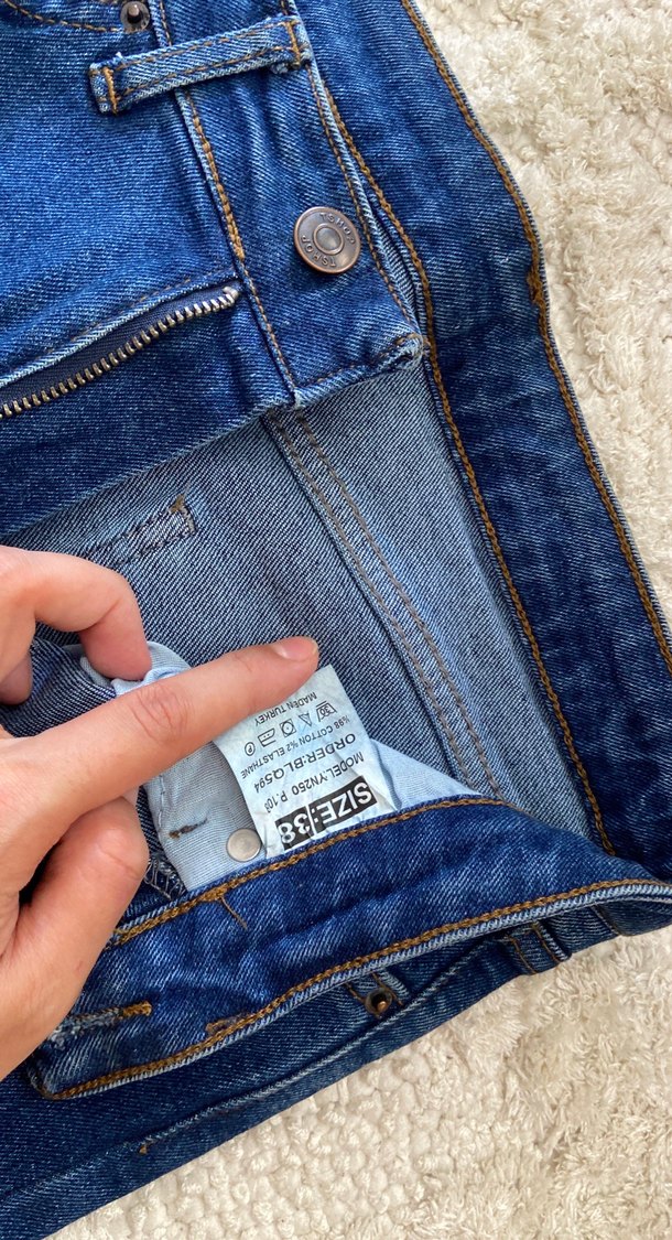 Lacivert Kadın Denim Pantolon - Görsel 4