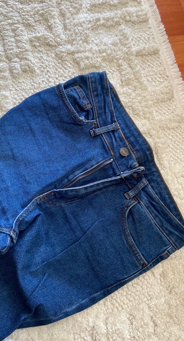 Lacivert Kadın Denim Pantolon - Görsel 5