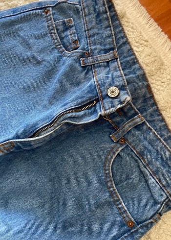 Mavi Rahat Kesim Midi Denim Kadın Pantolon - Görsel 3