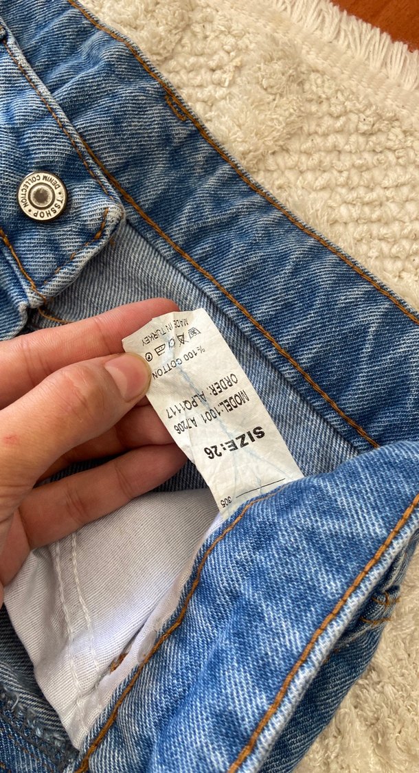 Mavi Rahat Kesim Midi Denim Kadın Pantolon - Görsel 4