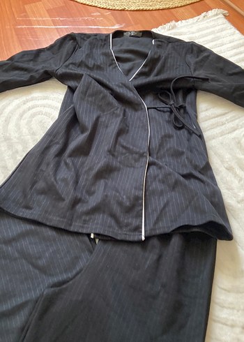 m Beden Uzun Siyah pijama takımı