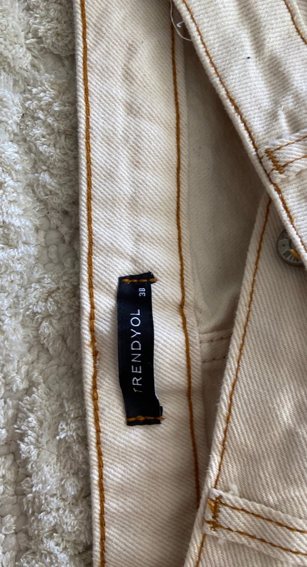 Bej Kadın Pamuklu Regular Fit Jean - Görsel 4