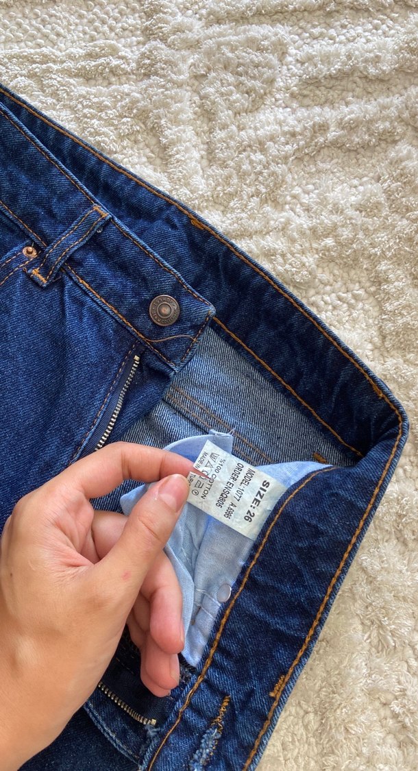 Lacivert Midi Denim Kadın Jean - Görsel 4