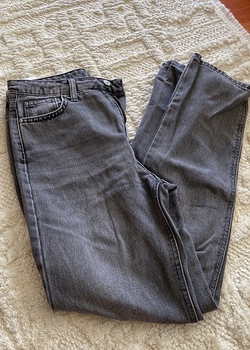 Gri mom jeans - Görsel 7