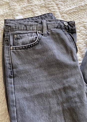 Gri mom jeans - Görsel 8