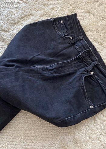 Siyah Kadın Midi Boy Slim Denim Pantolon - Görsel 8