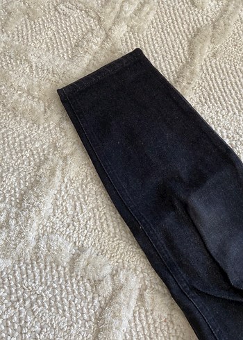 Siyah Midi Kadın Denim Jean - Görsel 4