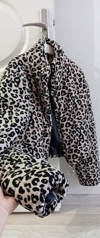Diğer Bayan leopar desenli ceket