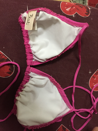 s Beden Pembe bikini üstü