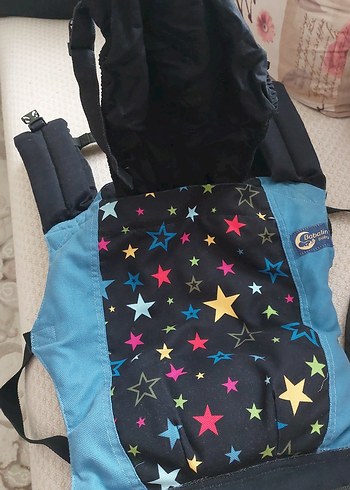 Mavi Bebek Taşıyıcı Renkli Yıldız Desenli - Görsel 2