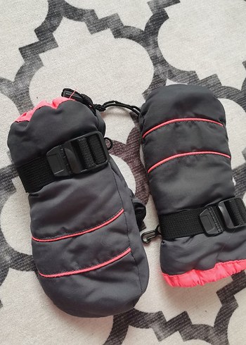 Kız Çocuk Gri Polar Eldiven hema - Görsel 2