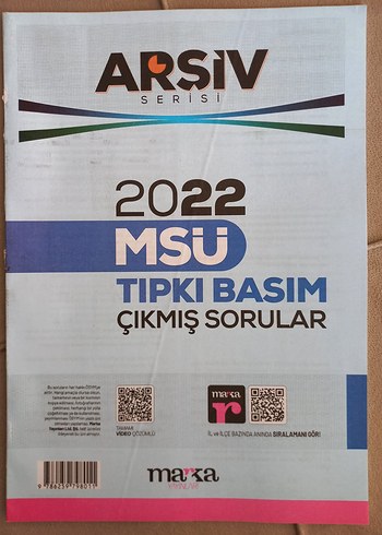Beden 2021-2024 MSÜ Tıpkı Basım Soru Kitapcıklarıları ve optikleri (4)