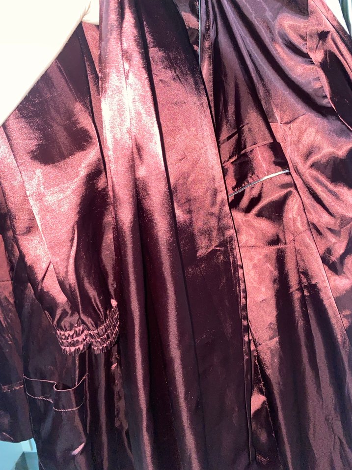 Bordo erkek espuar Uzun Bohem Kimono - Görsel 2