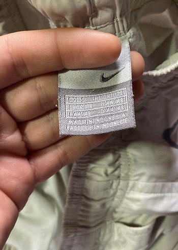 Orijinal Erkek Beyaz Rahat Kesim Kumaş Pantolon tarzı eşofman - Görsel 5