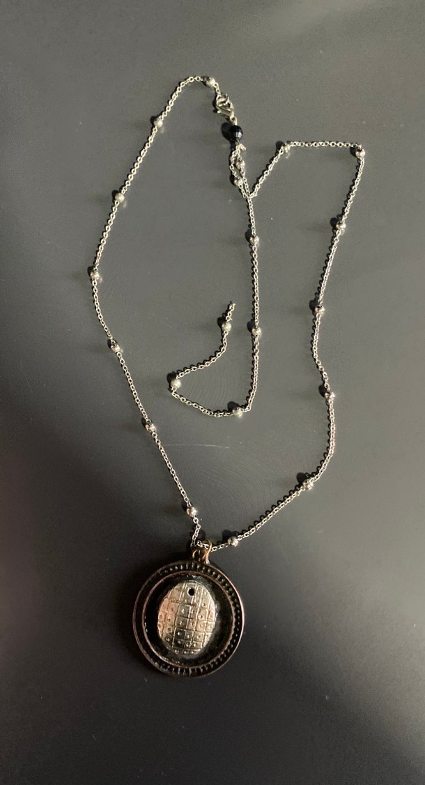 Parlak Kahverengi Kedi Aksesuarı Kolye eskitme WİNTAGE  - Görsel 2