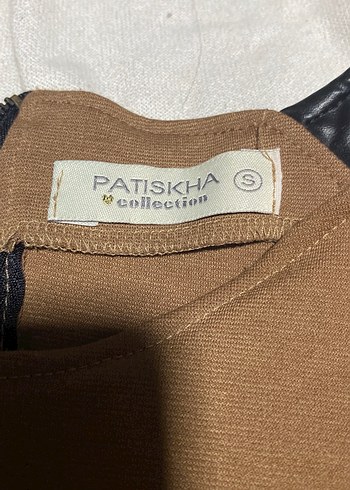 Kahverengi Coffee Renginde Kolsuz Midi Elbise - Görsel 5