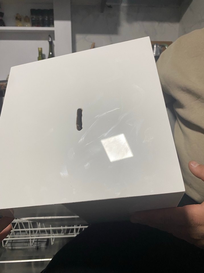 Beyaz Minimalist Lüx parlak MDF açılmayan para kutusu - Görsel 2