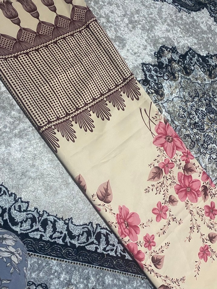 2 ADET Püsküllü çiçek desenli Kahverengi WİNTAGE perde - Görsel 4