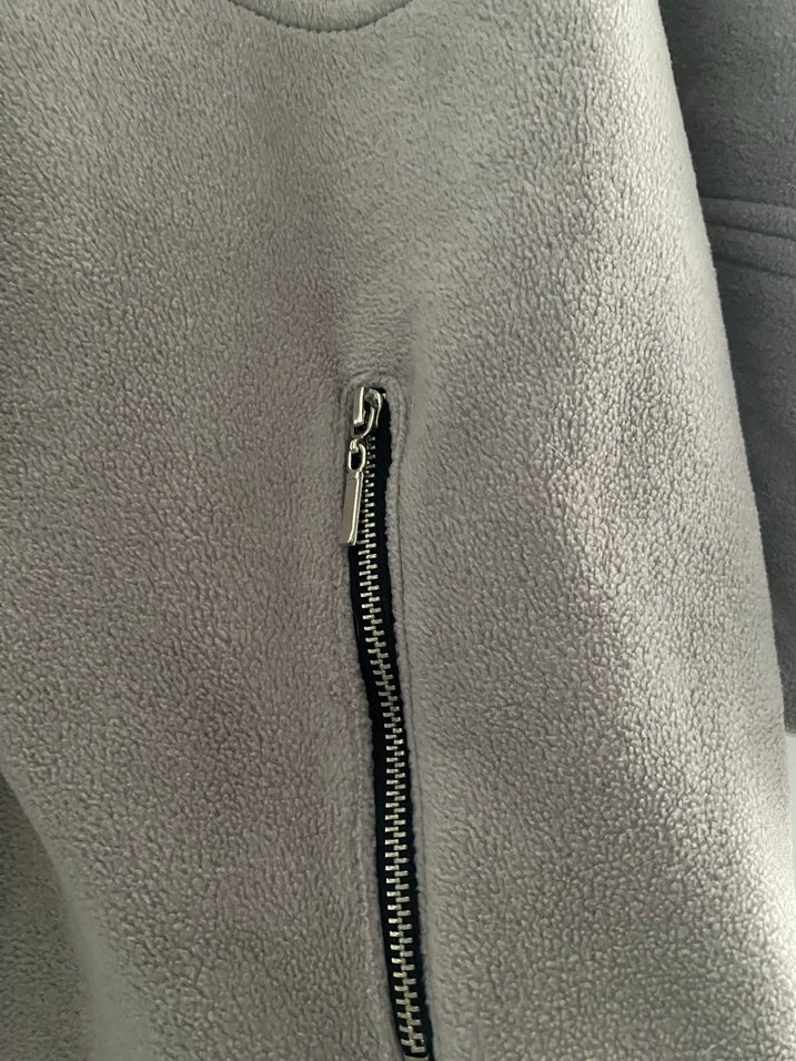 Gri Kürklü Kadın Midi Mont - Görsel 4