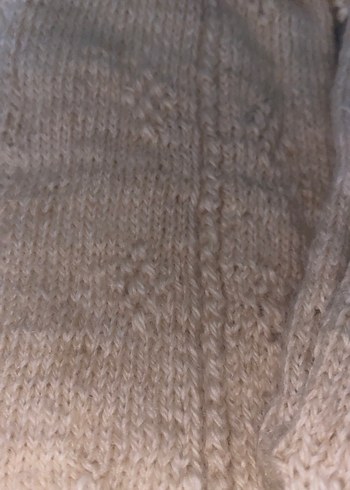 Hakiki KREM erkek Örgü  Çorap - Görsel 3