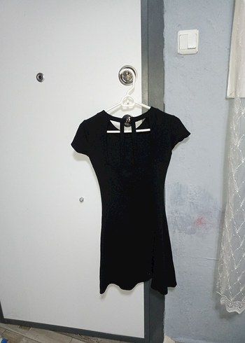 Siyah kadın mini elbise - Görsel 2