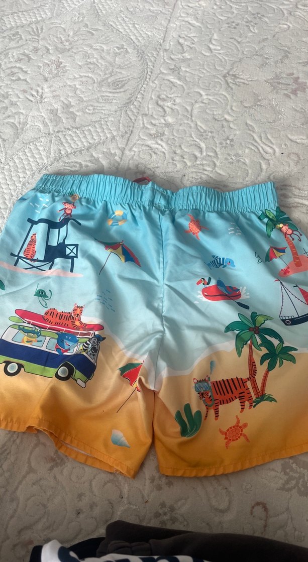 Erkek Çocuk Deniz şortu Desenli çok renkli - Görsel 4