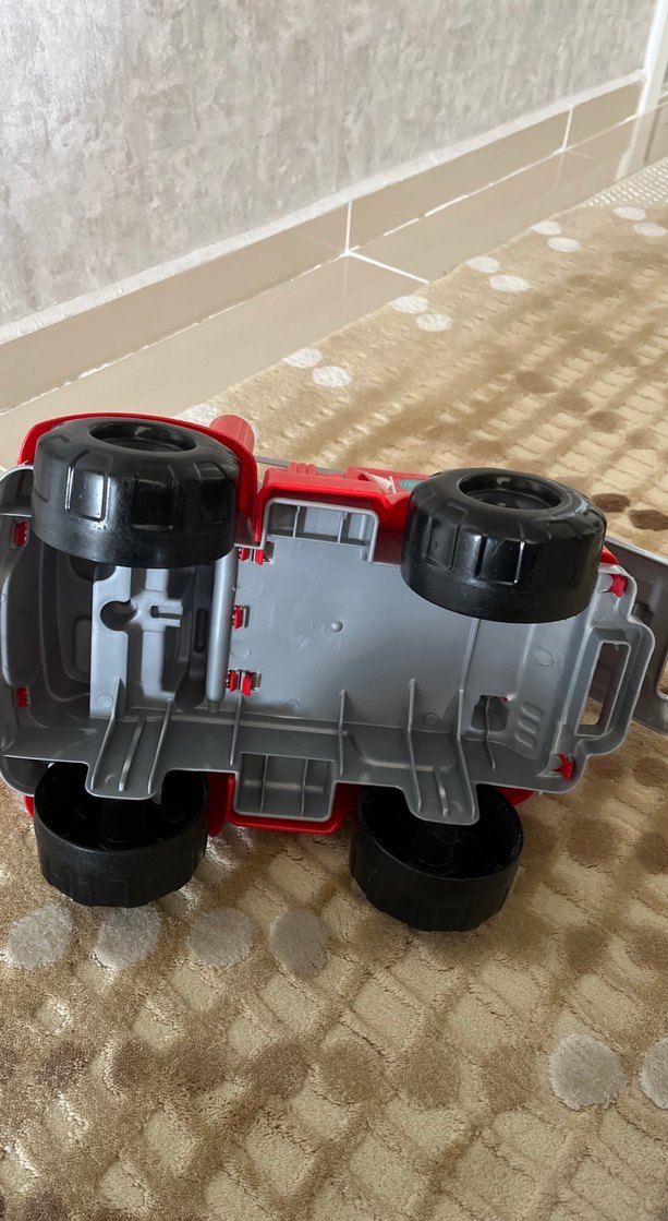 Kırmızı Oyuncak İtfaiye Arabası - Görsel 5