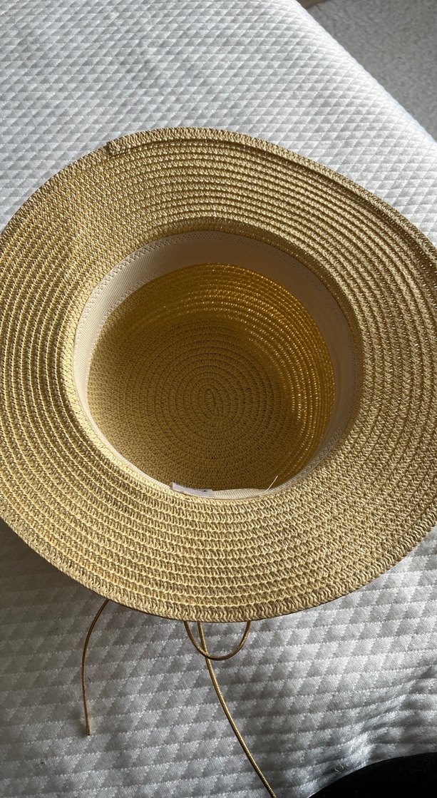 Bej Bohem Geniş Kenarlı Şapka - Görsel 3