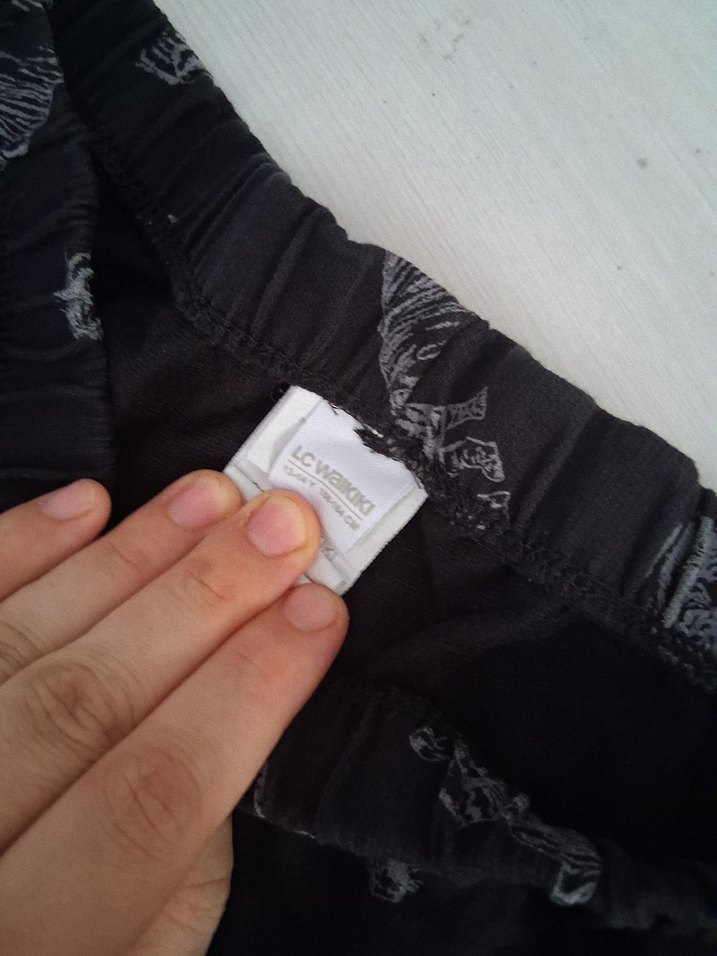 Erkek Siyah Desenli Rahat Pijama Altı - Görsel 3