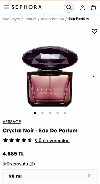 versace crystal noir parfüm