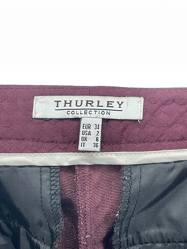 34 Beden bordo Renk Thurley Kumaş Pantolon %70 İndirimli.