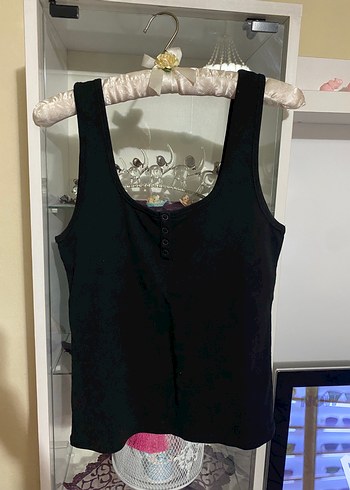 Siyah, Askılı, Fitted Kadın Atlet