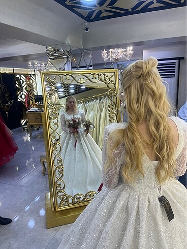 Kristal Zarina 2023 model gelinlik - Görsel 6