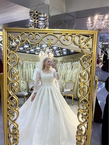 Kristal Zarina 2023 model gelinlik - Görsel 8