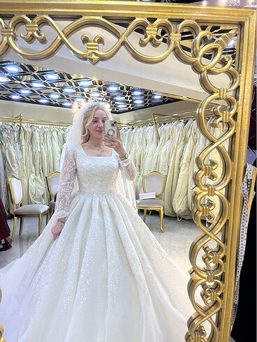 Kristal Zarina 2023 model gelinlik - Görsel 12