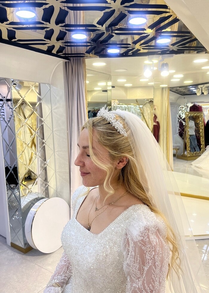 Kristal Zarina 2023 model gelinlik - Görsel 5