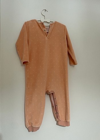 9-12 ay Lcw Dantel Yaka Detaylı Pastel Renk Bebek Tulumu - Görsel 3