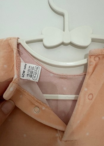 9-12 ay Lcw Dantel Yaka Detaylı Pastel Renk Bebek Tulumu - Görsel 2