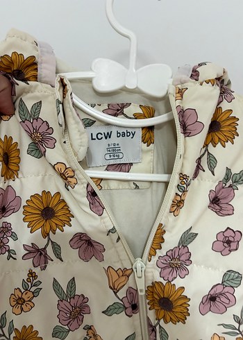 Astronot Tulumu -  Çiçek Desenli Beyaz Bebek Kız Tulumu 9-12 ay - Görsel 3