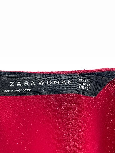 m Beden kırmızı Renk Zara Bluz %70 İndirimli.